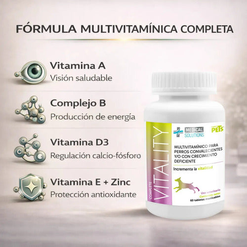 Ms - Complete Vitality Vitaminas Para Perros (60 Tabletas)