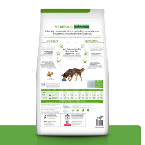 Alimento Hill's Metabolic Para Perro Adulto 27.5 Lb