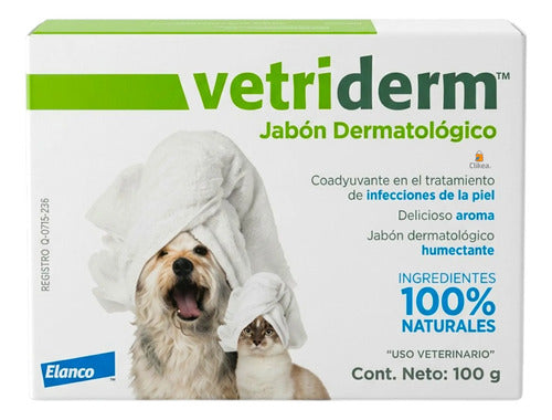 Vetriderm Jabon Dermatologico En Barra 100 Gramos