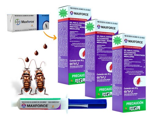 Paquete De 10 Maxforce Gel Bayer Max Forcé 30 Gr Envió Grati