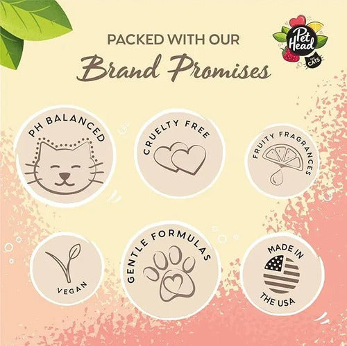 Pet Head Shampoo Felin' Good Lemonberry Para Gato 300 Ml Lemonberry