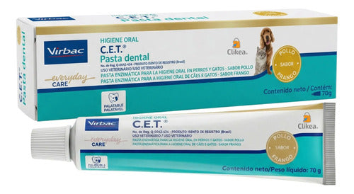 Cet Pasta Dental Crema C.e.t. Virbac Para Perros 70 G Chicken Flavor