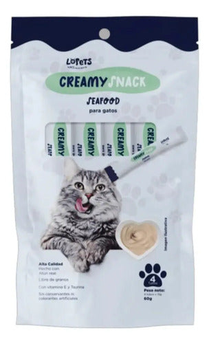 Lopets Creamy Snack Mariscos 60 G