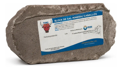 Minerales Block De Sal Caballos 2kg