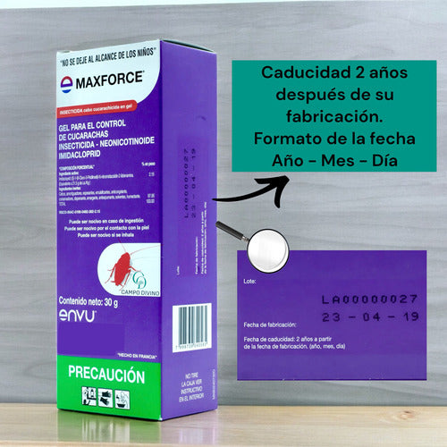 Maxforce Jeringa 30 Gr Veneno Para Cucarachas Envío Gratis