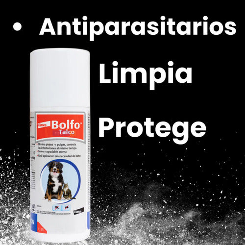 Bolfo Talco Antipulgas Garrapatas Piojos Para Perros Y Gatos 100g