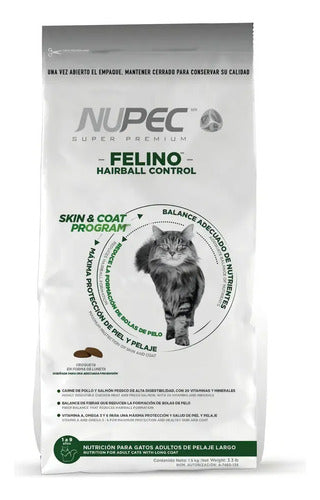 Nupec Felino Adulto Indoor Bolsa 3kg Sabor Pollo Salmón Y Arroz