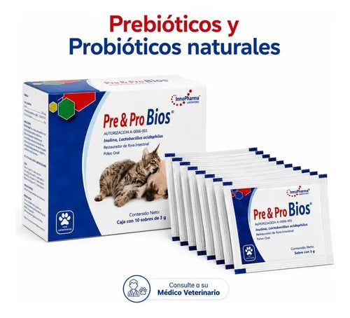 Pre & Pro Bios Polvo Oral 10 Sobres 3 Gr Flora Intestinal Y