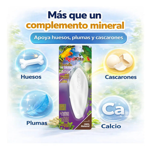 Hueso De Jibia Para Aves De Ornato Barra De Calcio 40 Gr Vitamina A D3 Y Magnesio Auxiliar Para Desgaste Natural De Pico Y Garras Ideal En Postura Y Muda De Pluma