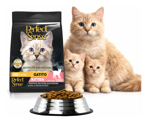 Alimento Seco En Croquetas Para Gatitos Perfect Sense 1.5 Kg