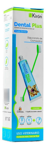 Kiron Dental Plus Pasta Y Cepillo Para Perros Y Gatos Menta