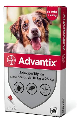 Advantix Pipeta Antipulgas Y Garrapatas Perros 10-25 Kg