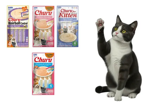 Churu Golosina Premios Para Gatos Sabores Combinados 24 Pz