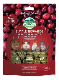 Premios Snacks Oxbow Simple Rewards Arándano Conejos 85 G