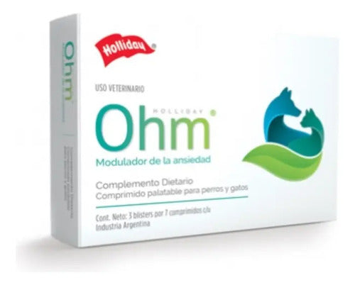 Modulador De Ansiedad Ohm Perros Y Gatos Holliday 21 Tab