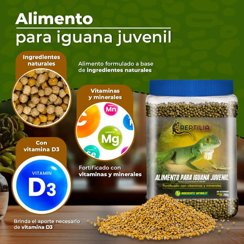 Alimento Iguana Juvenil 700 Grs