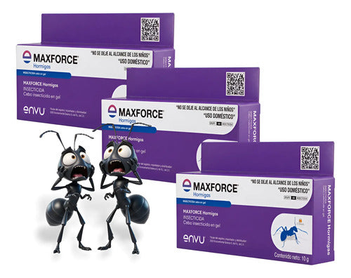 Maxforce Hormigas Envu 10 g - Paquete con 3 Piezas