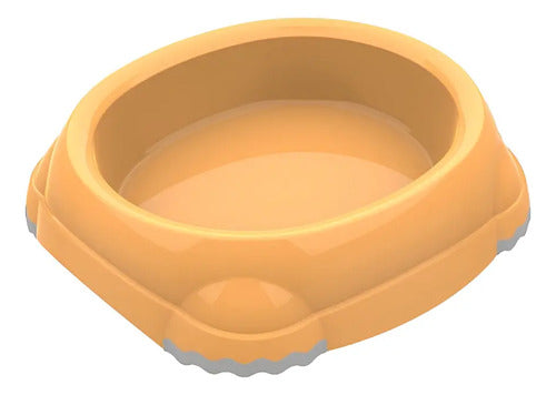 Plato Para Mascota Smarty Bowl X Chico 210 Ml Naranja Claro