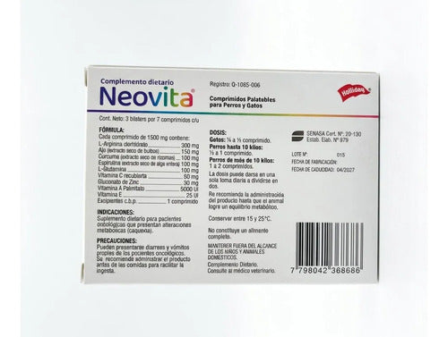 Neovita 21 Tabletas Complemento Dietario