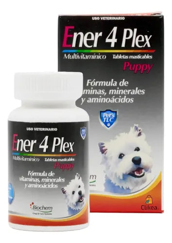Ener 4 Plex Perro Cachorro Puppy 60 Tab Biochem