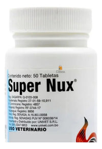 Super Nux Estimulante Del Apetito Gallos Vetinova 50 Tabs