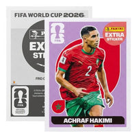 Extra Stickers Originales Panini Mundial 2026 A Elegir Achraf Hakimi Morado 2026