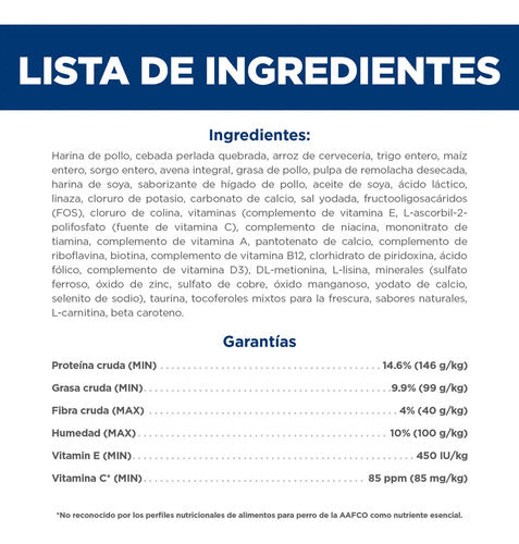 Croquetas Para Perro Hill's Science Diet Alimento Para Perro Senior Sabor Pollo 12kg