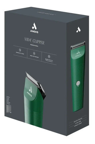 Maquina Andis Vida Clipper Verde Estetica Mascotas Grooming Verde