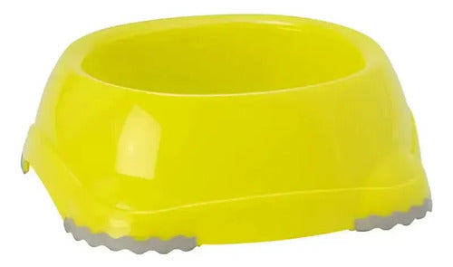 Plato Para Mascotas Smarty Bowl Mediano 735 Ml Amarillo