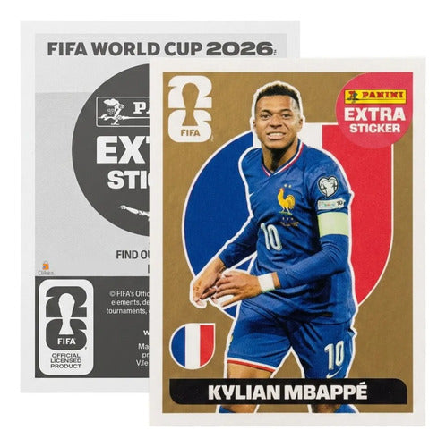 Extra Stickers Originales Panini Mundial 2026 A Elegir Kylian Mbappé Bronce 2026