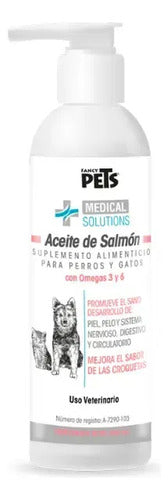 Aceite De Salmón Omega 3 Y 6 Para Perros Y Gatos 490 Ml