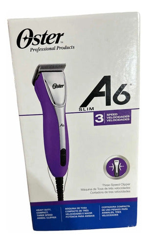 Maquina Estetica Canina A6 3 Velocidades Oster Con Cuchilla · Morado · azul,negro o morada