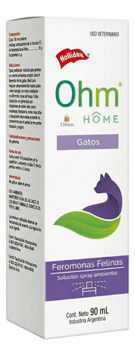 Ohm Home Modulador De La Ansiedad Para Gatos Spray 90 Ml