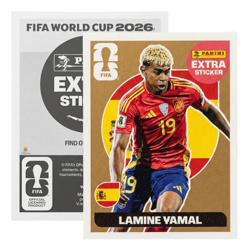 Extra Stickers Originales Panini Mundial 2026 A Elegir Lamine Yamal Bronce 2026