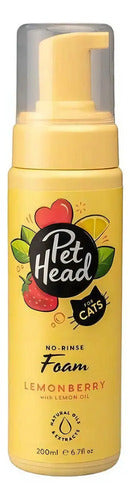 Pet Head Shampoo Seco Sin Enjuague Para Gato 200ml Limonada Fresa Lemonberry