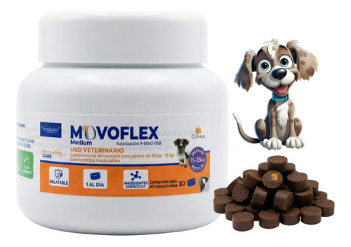 Movoflex Virbac 30 Mediano Perros 15 Kg A 35 Kg Palatable