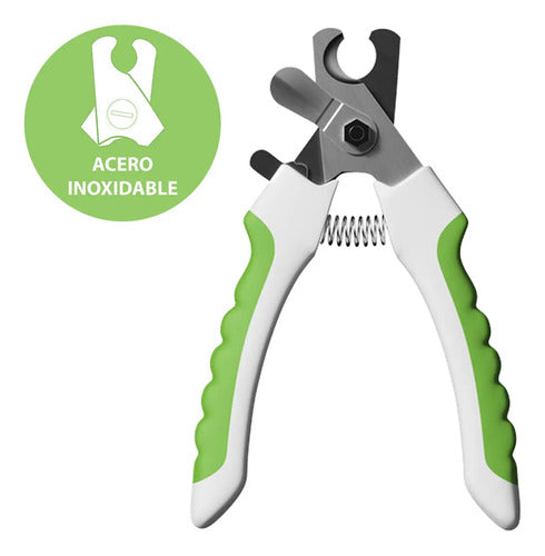 Corta Uñas Para Mascotas Premium Andis Ideal Para Perros Gatos Y Aves Acero Inoxidable - Seguro Y Profesional Para Tus Mascotas Verde Lima Mediano