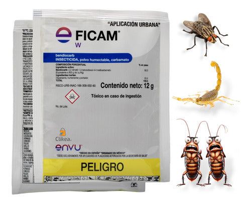 1 Sobre Ficam W Envu En Polvo Control De Plagas 12g