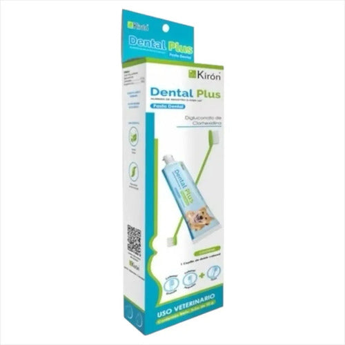 Kiron Dental Plus Pasta Y Cepillo Para Perros Y Gatos Menta
