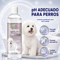 Shampoo Para Perro Essentials Pelo Blanco 500 Ml Mascotas Fragancia Coco