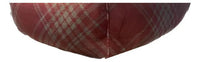 Cama Dmc Cozy Pet Extra Comfort Para Mascotas Con Estampado Rojo Vino / Gris