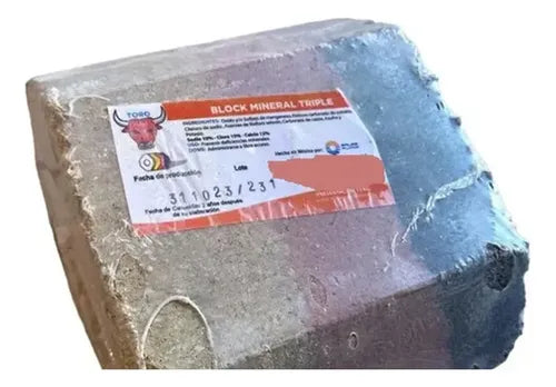 Block Mineral Ganado (sales Y Minerales) 15kg Sales Playa