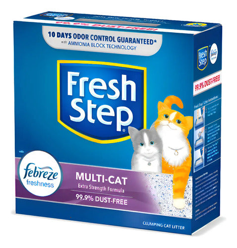 Arena Para Gato Fresh Step Multi Cat Con Febreze 25 Lb