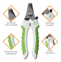 Corta Uñas Para Mascotas Premium Andis Ideal Para Perros Gatos Y Aves Acero Inoxidable - Seguro Y Profesional Para Tus Mascotas Verde Lima Mediano