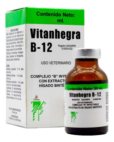 Vitanhegra Vitamina B12 20 Ml Complejo B Uso Veterinario