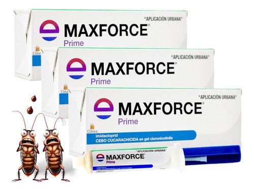 Paquete De 3 Maxforce Prime Envu 30 Gr Cucarachas Max Force
