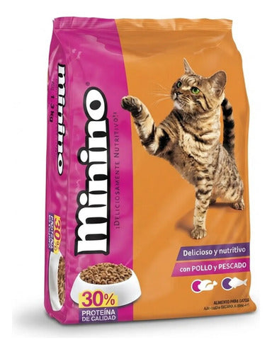 Minino Original 15kg Croqueta Alimento Gato Envio Gratis