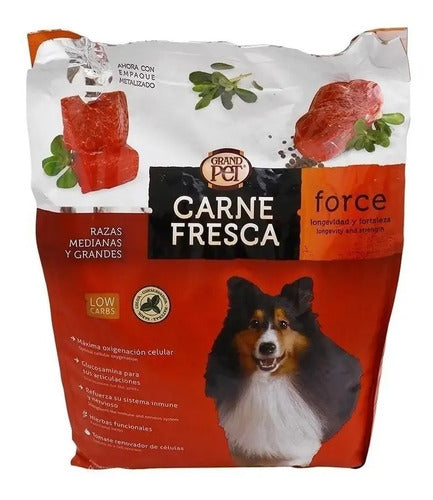 Alimento Carne Fresca Force Sabor Mix En Bolsa De 20kg