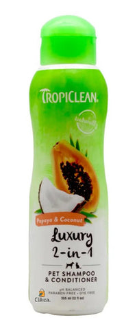 Tropiclean Shampoo Y Acondicionador Papaya Y Coco 355 Ml  Papaya Y Coco