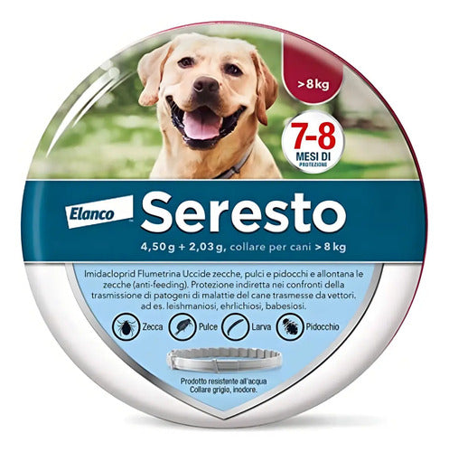 Seresto Grande Perro Mayor De 8 Kg 71 Cm Dhl Color Gris Gris